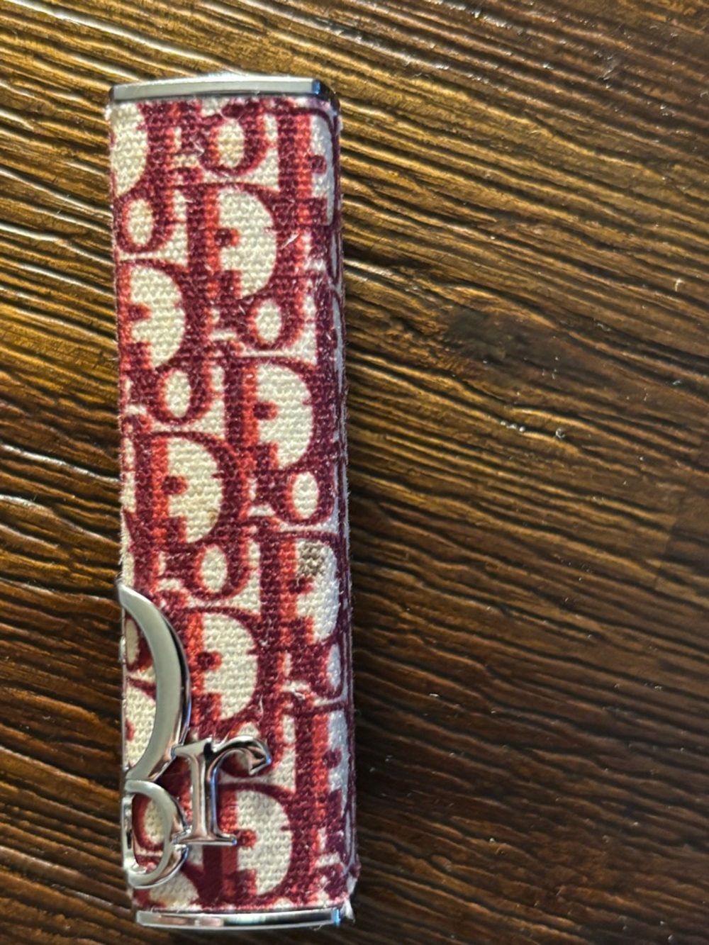 Dior Red Beige Monogram Lipstick Case - Picture 5 of 6
